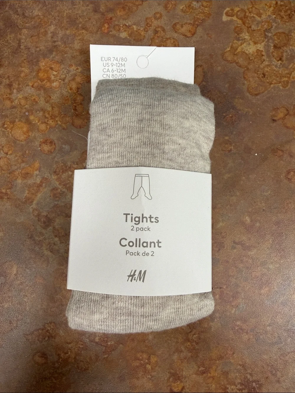 H&M Kids Beige 2-Pack Tights